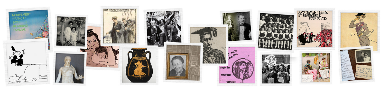 Icônes extraites de différentes expositions virtuelles - MUSEA 2004-2022