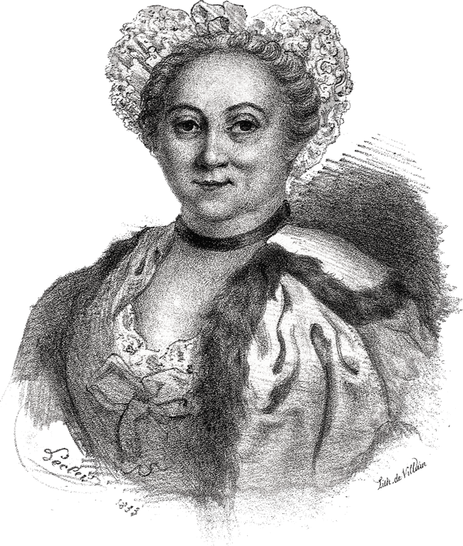 Ill. 1 : Portrait de Mme du Coudray, Par François le Villain / Auguste Toussaint Lecler. Wikipedia