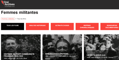 Des archives audiovisuelles sur des femmes militantes du mouvement ouvrier
